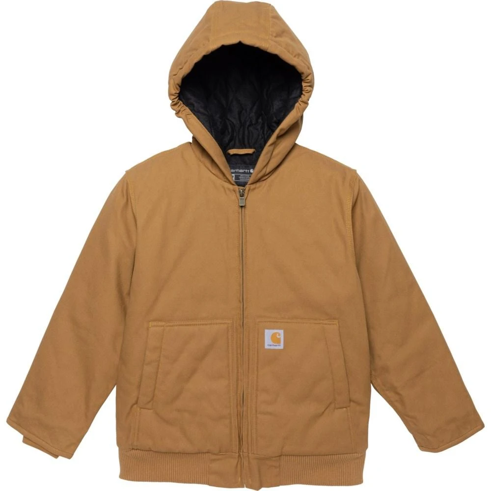 商品Carhartt|Carhartt Big Boys CP8545 Canvas Hooded Active Jacket - Insulated,价格¥405,第1张图片