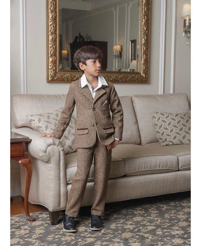 商品Petite Maison Kids|Boys' Herringbone Tweed Jacket - Baby, Little Kid, Big Kid,价格¥1195,第2张图片详细描述