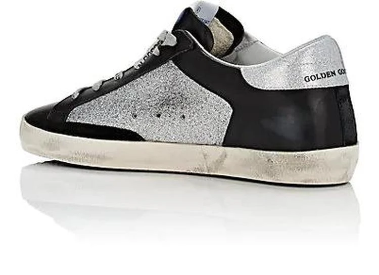 商品Golden Goose|Women's Superstar Leather & Glitter Sneakers,价格¥3830,第3张图片详细描述