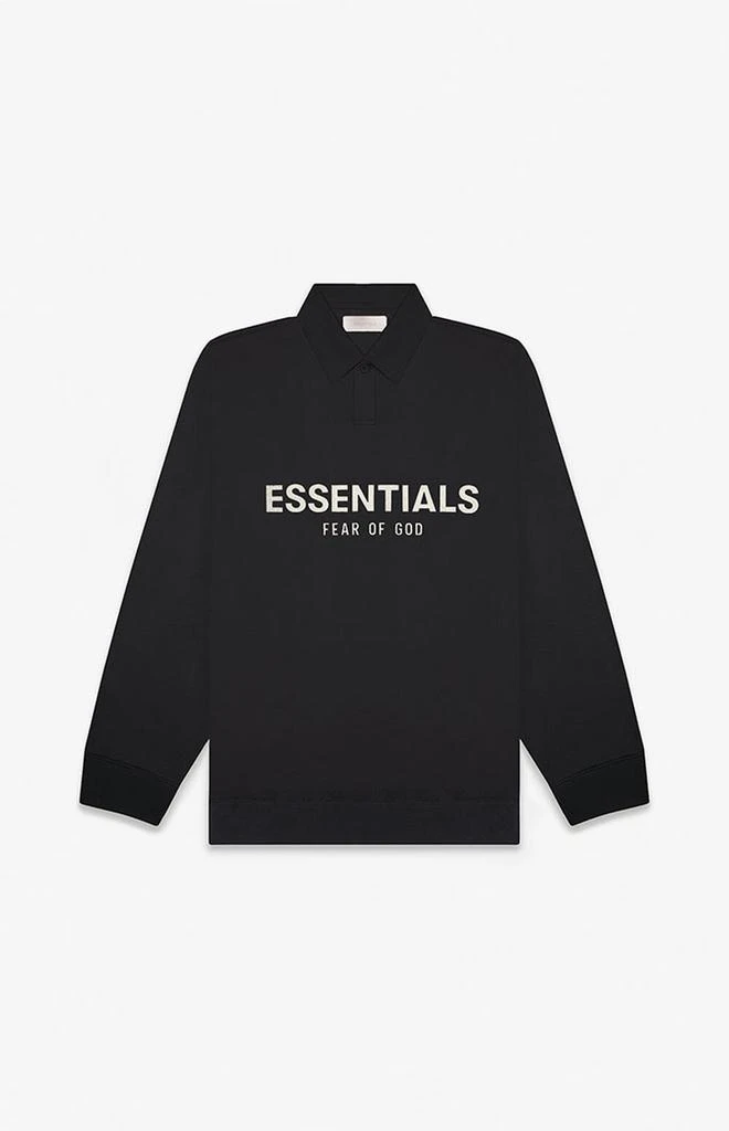 商品Essentials|Stretch Limo Long Sleeve Polo Sweatshirt,价格¥412,第1张图片