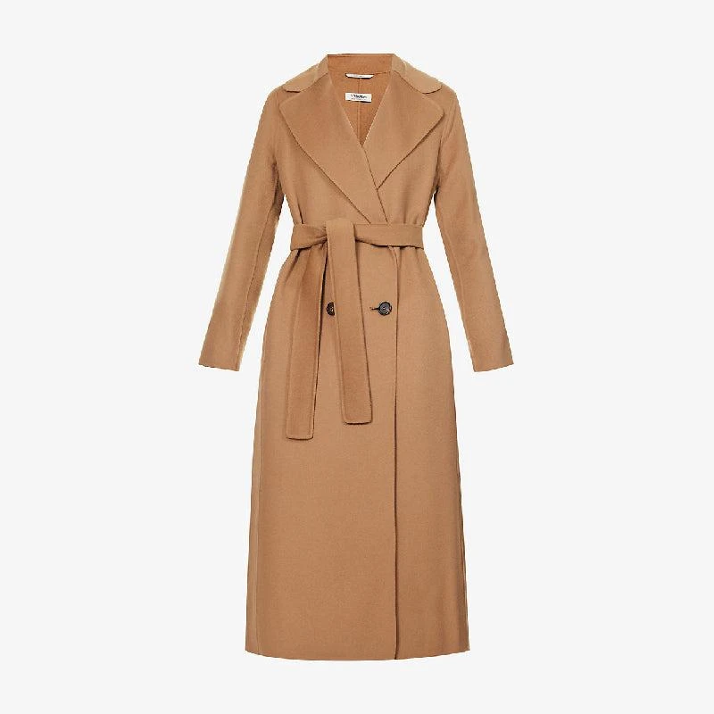 商品Max Mara|新品PARIDE 驼色初剪羊毛大衣【香港仓极速发货】,价格¥4699,第1张图片