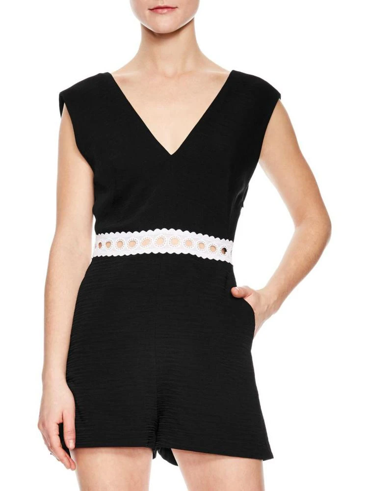 商品Sandro|Helia V-Neck Romper,价格¥833,第1张图片