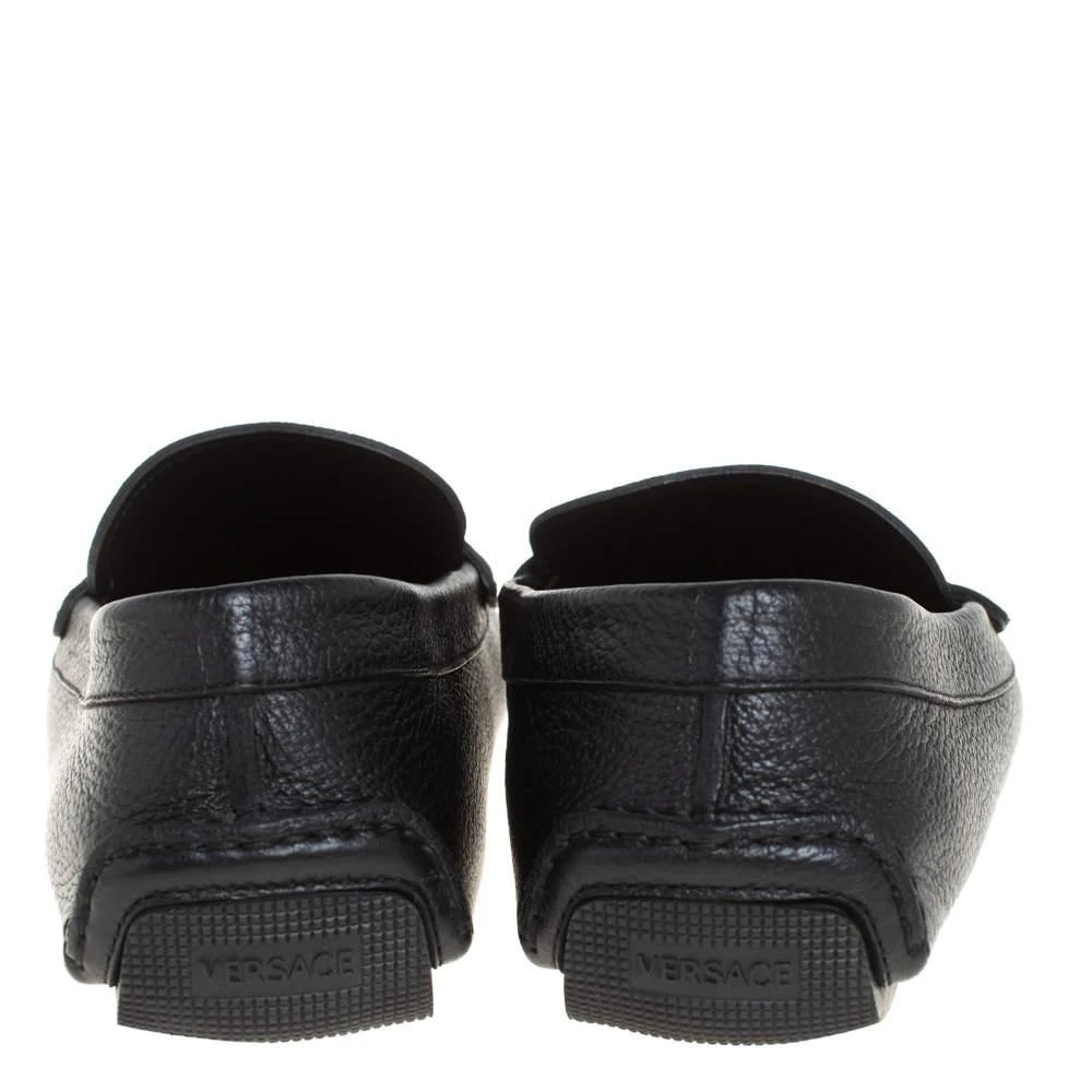 商品[二手商品] Versace|Versace Black Leather Medusa Loafers Size 43,价格¥2112,第5张图片详细描述