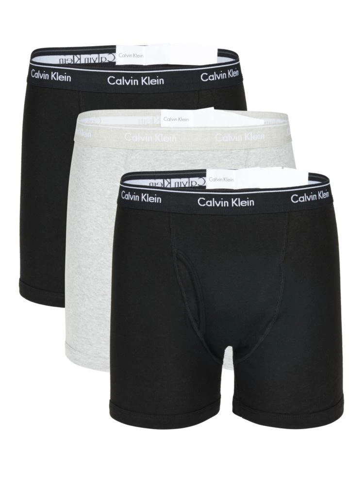 商品Calvin Klein|3-Pack Cotton Boxer Briefs,价格¥188,第1张图片