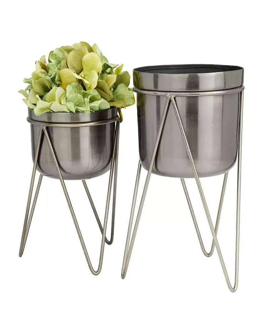 商品CosmoLiving|Metal Planter with Removable Stand Set of 2,价格¥263,第4张图片详细描述