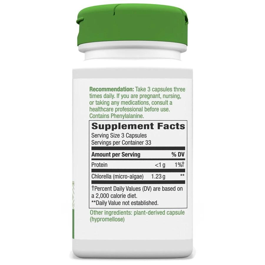 商品Nature's Way|Chlorella Micro-Algae 410 mg, Capsules,价格¥166,第2张图片详细描述