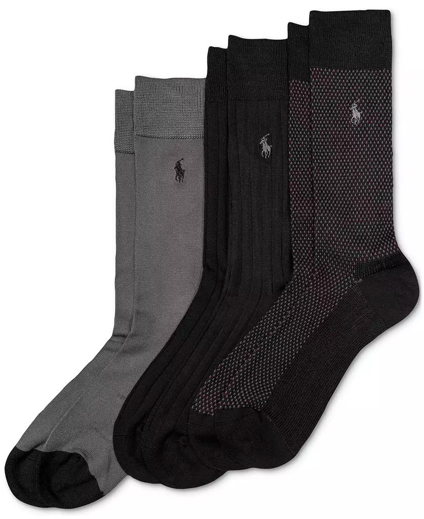 Men's 3-Pk. Supersoft Birdseye Dress Socks image 2