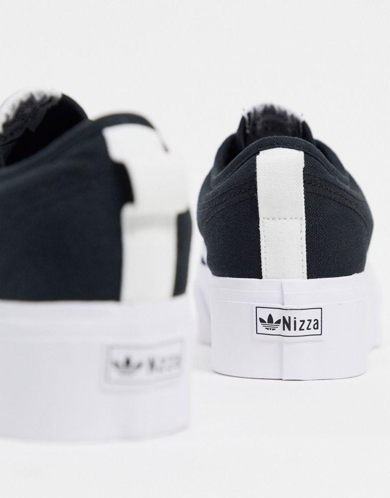 商品Adidas|adidas Originals Nizza platform trainers in black and white,价格¥448,第4张图片详细描述