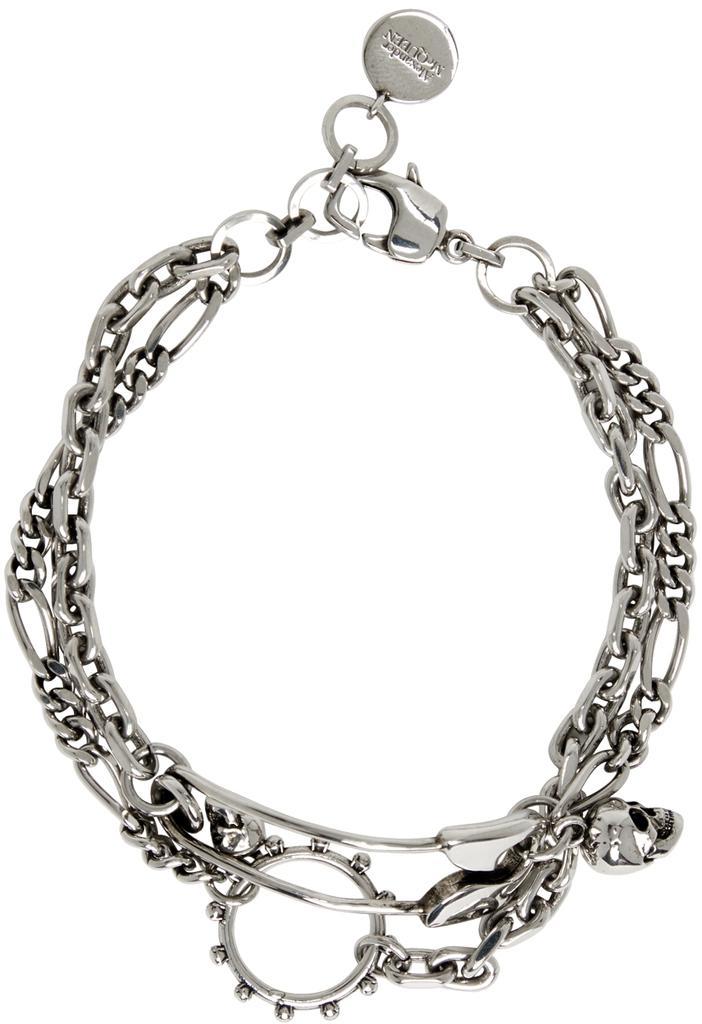 商品Alexander McQueen|Silver Safety Pin Bracelet,价格¥1723,第4张图片详细描述