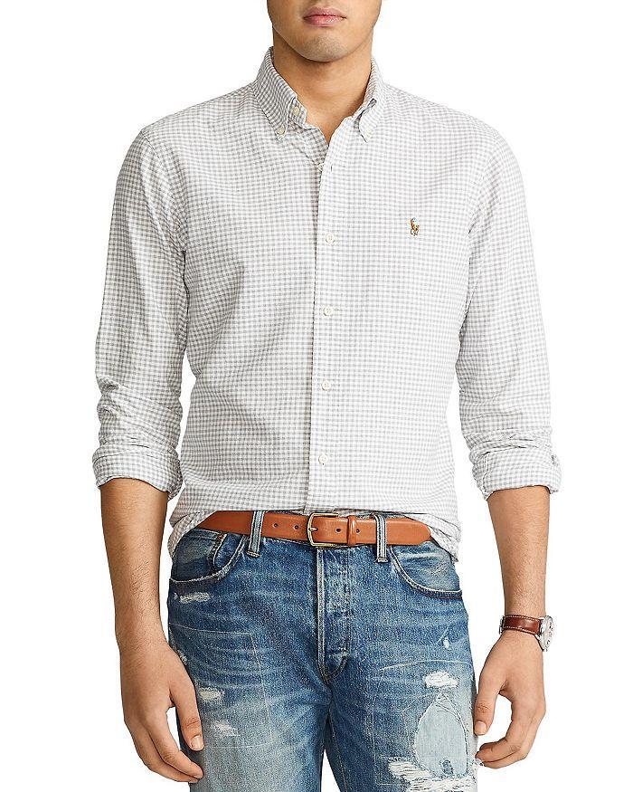 商品Ralph Lauren|Classic Fit Gingham Oxford Button-Down Shirt,价格¥733,第3张图片详细描述