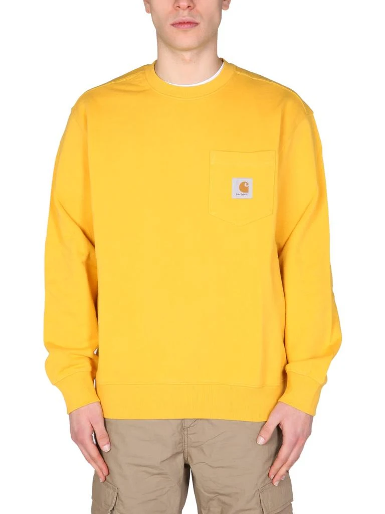 商品Carhartt|Carhartt Sweatshirt With Logo Patch,价格¥627,第1张图片