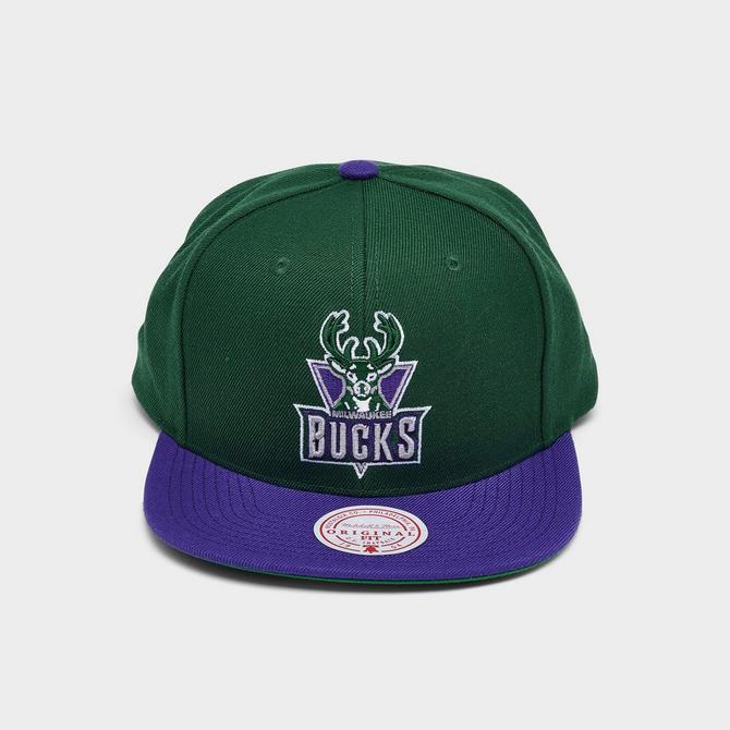 Mitchell & Ness NBA Milwaukee Bucks Team 2 Tone 2.0 HWC Snapback Hat商品第2张图片规格展示