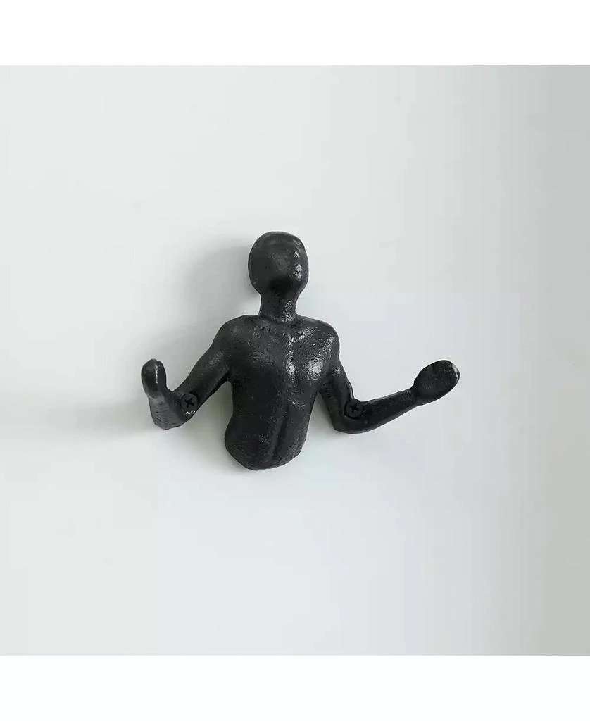 商品Danya B|Protruding "Palms Up" Cast Iron Decorative 2-Piece Wall Mount Hooks Set,价格¥222,第3张图片详细描述