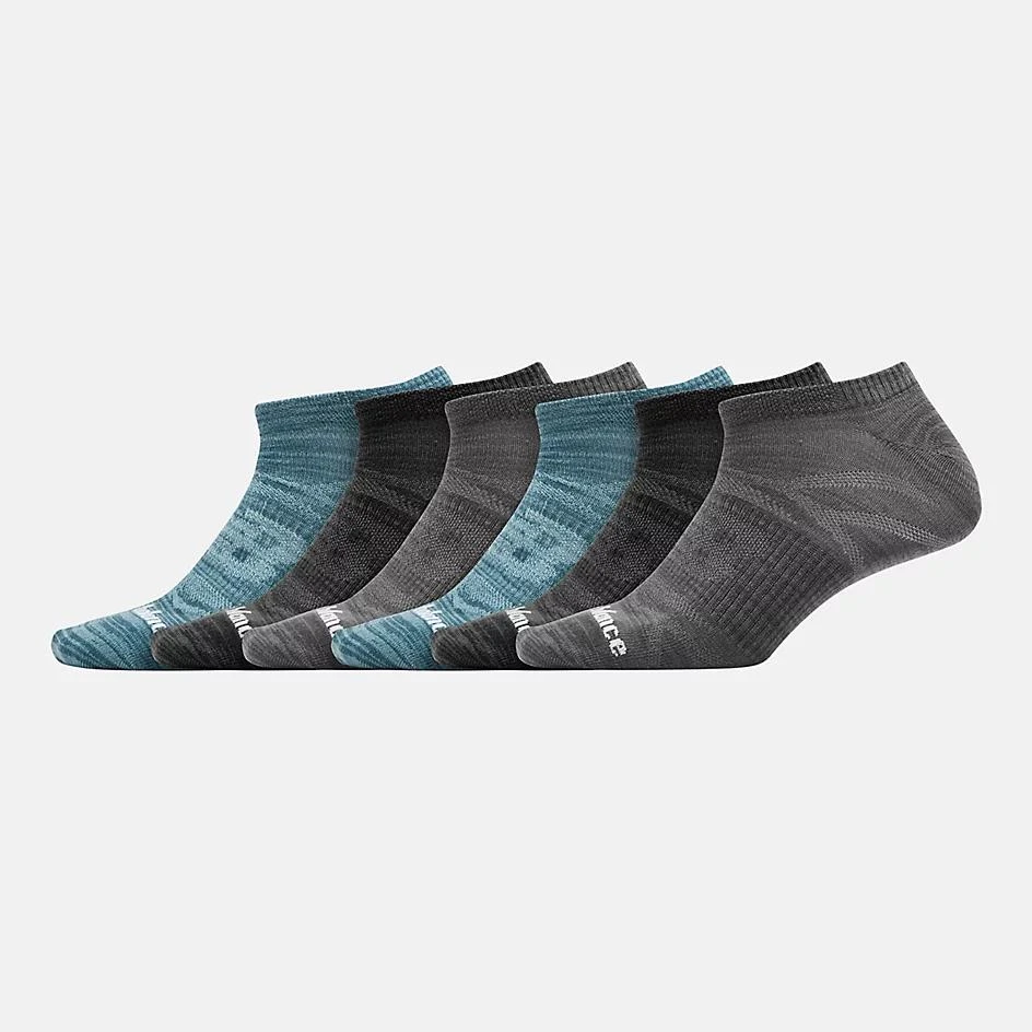 商品New Balance|Flat Knit No Show Socks 6 Pack,价格¥120,第1张图片
