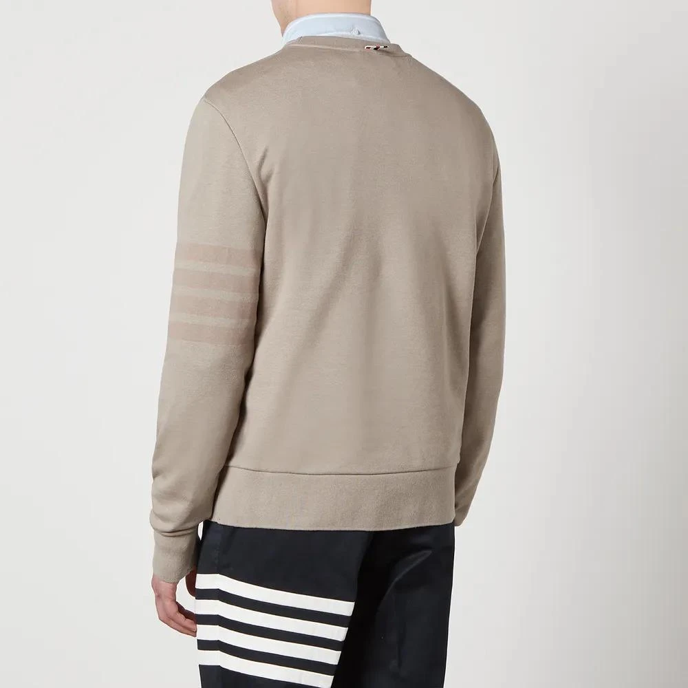商品Thom Browne|Thom Browne Tonal 4 Bar Loopback Cotton-Jersey Sweatshirt,价格¥5291,第2张图片详细描述