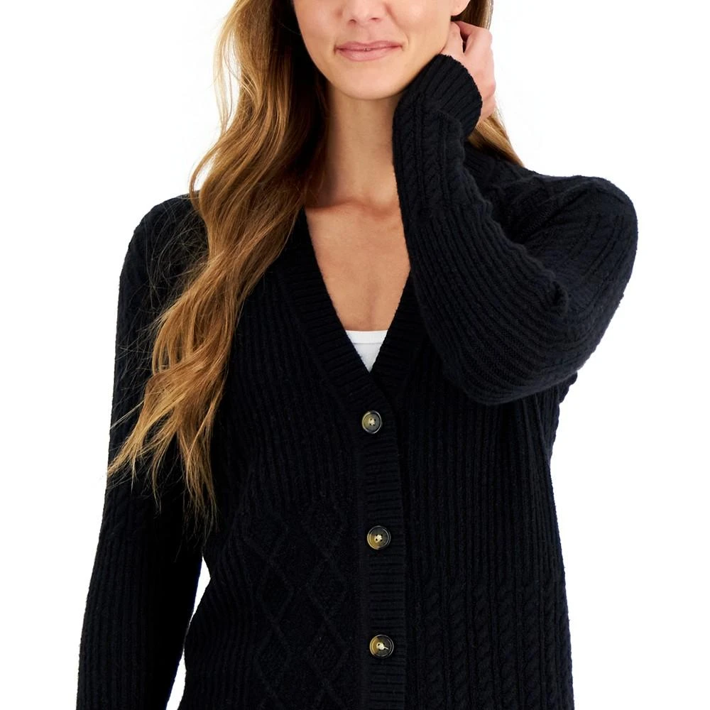 商品Charter Club|Women's Solid Knit Cardigan, Created for Macy's,价格¥160,第3张图片详细描述