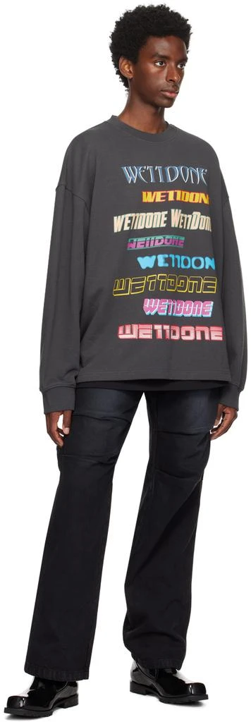 商品We11done|Gray Graphic Sweatshirt,价格¥2655,第4张图片详细描述