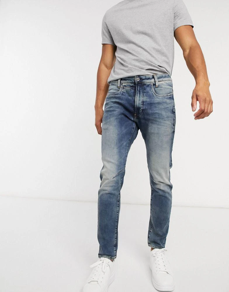 商品G-Star|G-Star D-Staq 3D slim fit jeans in medium aged,价格¥736,第3张图片详细描述