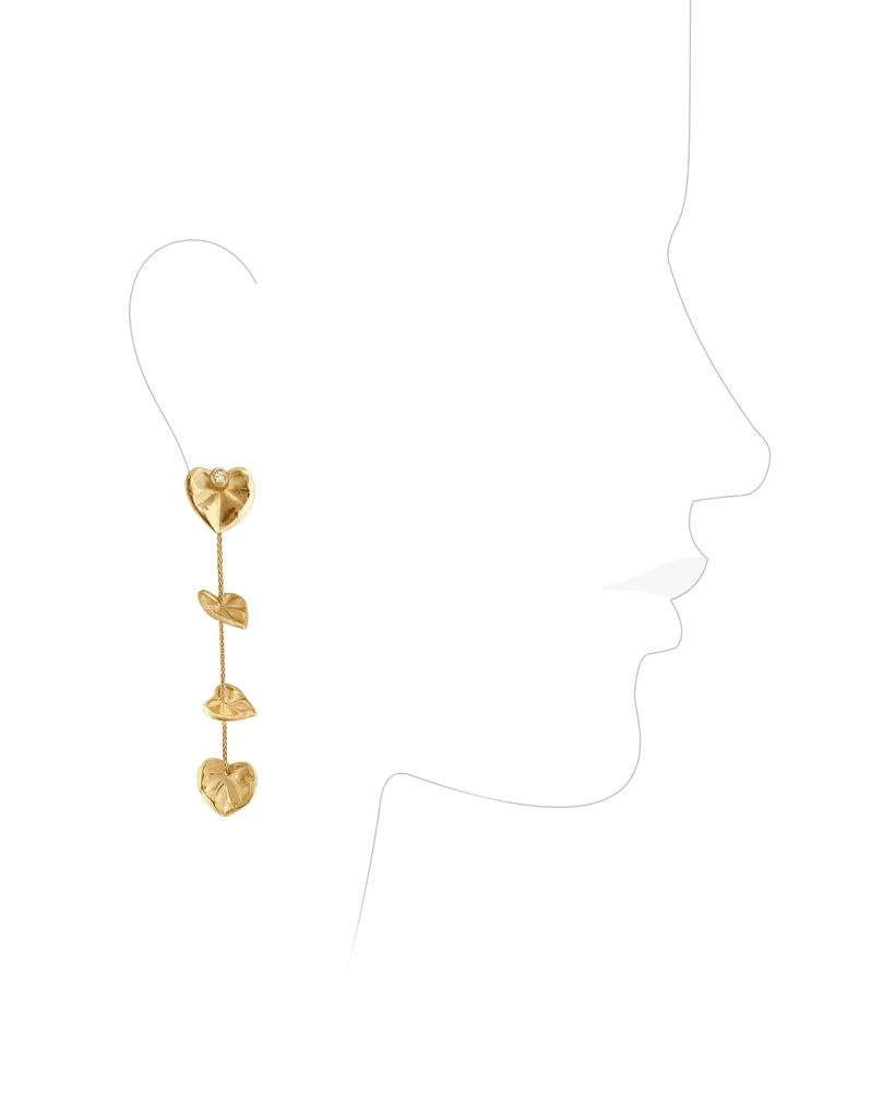 商品Torrini|Leaf - 钻石18K黄金吊式耳环,价格¥9904,第2张图片详细描述