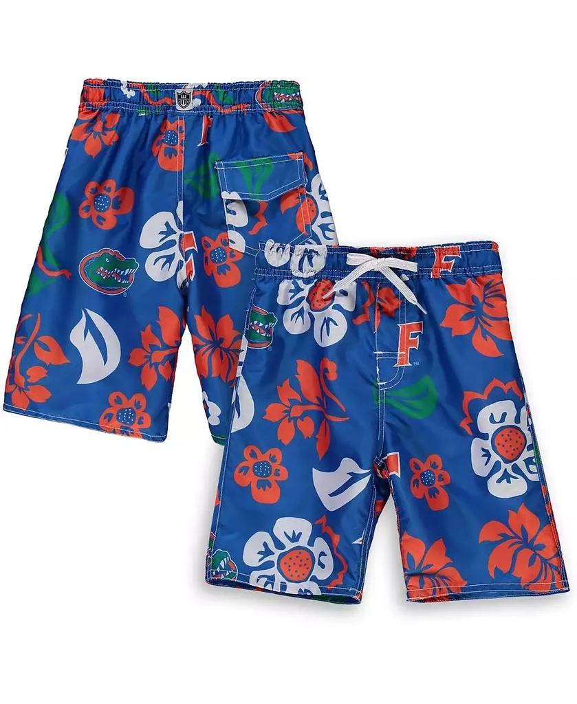 商品Wes & Willy|Little Boys Royal Florida Gators Floral Volley Swim Shorts,价格¥331,第1张图片