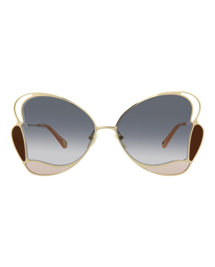 Chloe Cat Eye-Frame Metal Sunglasses商品第1张图片规格展示