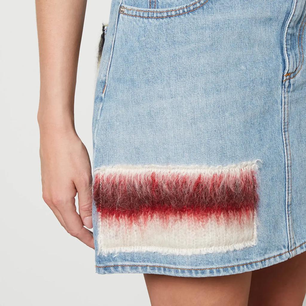 商品Marni|Marni Women's Denim Mini Skirt - Iris Blue,价格¥4910,第6张图片详细描述