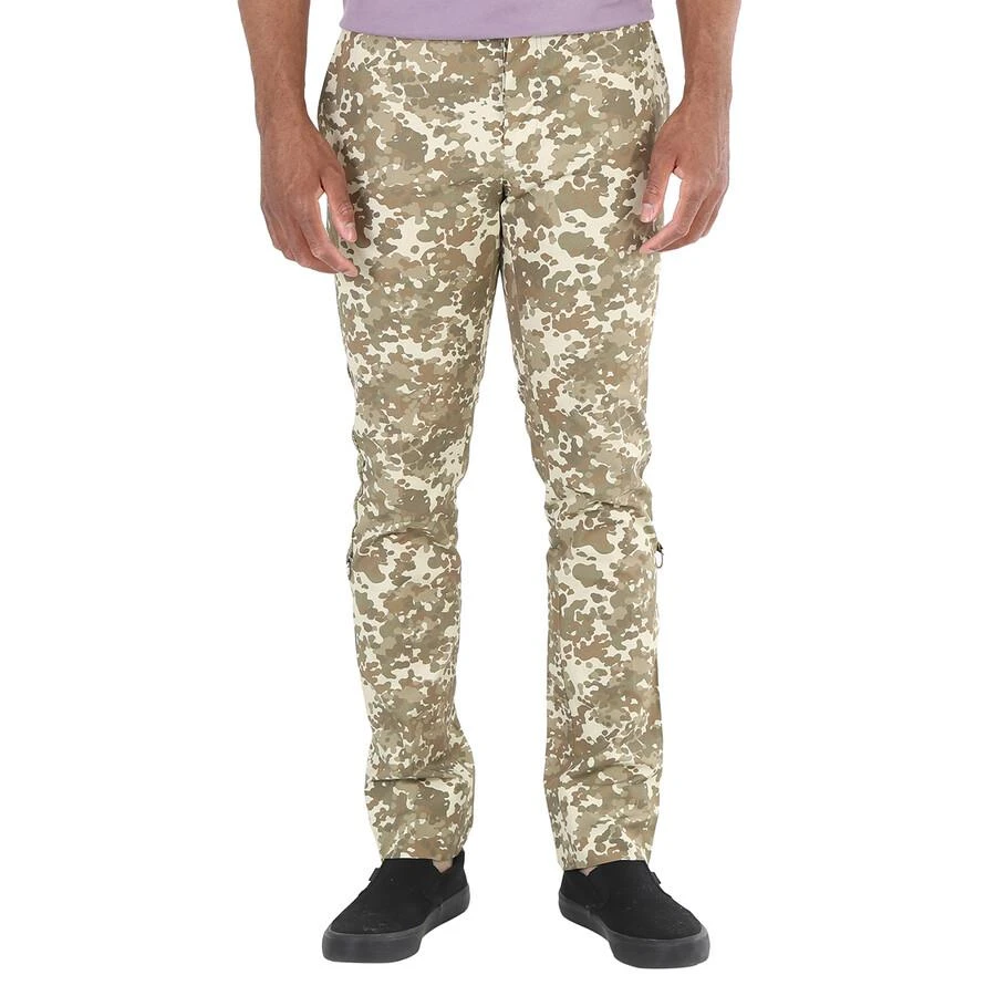 商品Burberry|Burberry Stripe Detail Monogram Print Cotton Trousers, Brand Size 46  (Waist Size 31.1"),价格¥696,第1张图片