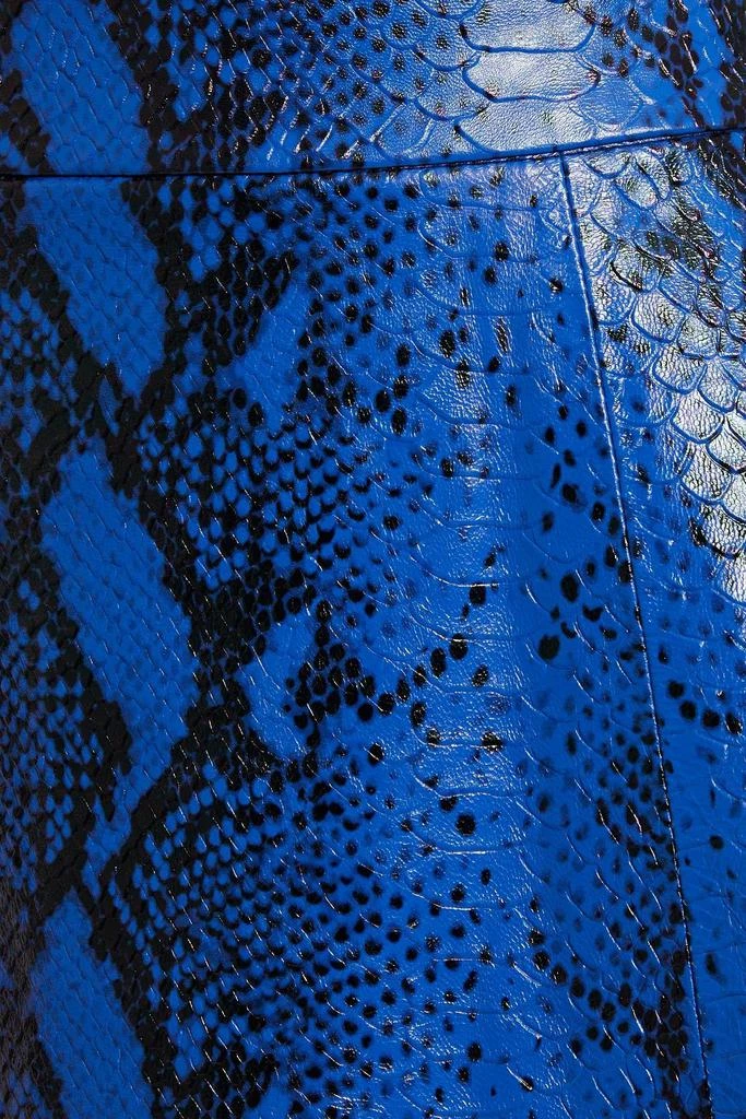 商品Alice + Olivia|Sosie snake-effect leather midi skirt,价格¥4462,第2张图片详细描述
