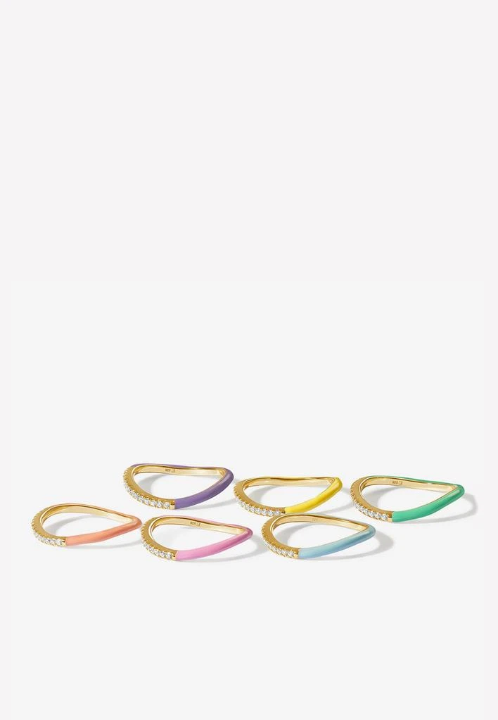 商品Adornmonde|Egor Enamel Ring Set,价格¥2993,第4张图片详细描述