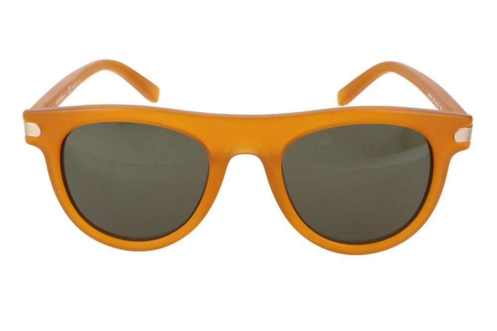 Salvatore Ferragamo Eyewear Oval Frame Sunglasses商品第1张图片规格展示