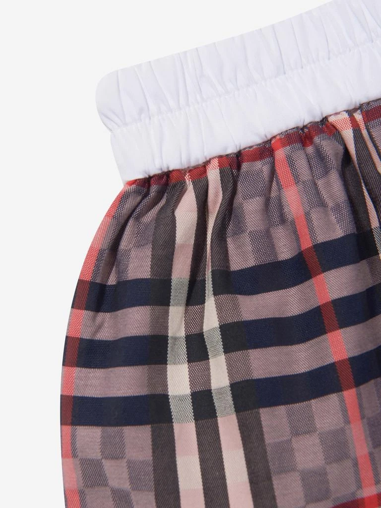 商品Burberry|Burberry Pink Baby Girls Cotton Check Shorts,价格¥1315,第2张图片详细描述