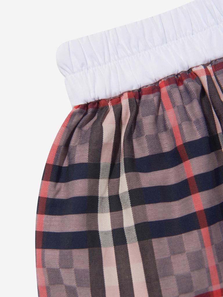 商品Burberry|Burberry Pink Baby Girls Cotton Check Shorts,价格¥1167,第4张图片详细描述