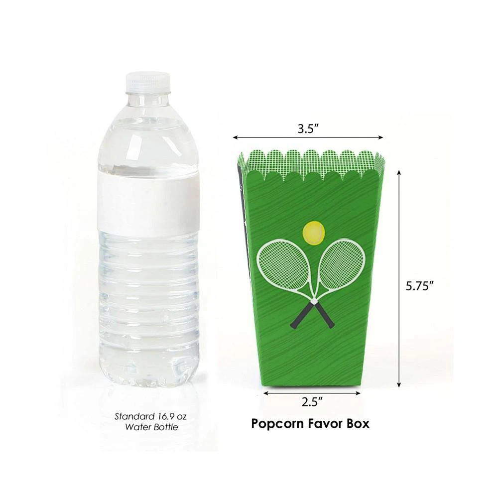 商品Big Dot of Happiness|You Got Served - Tennis Baby Shower or Birthday Favor Popcorn Treat Boxes 12 Ct,价格¥127,第3张图片详细描述