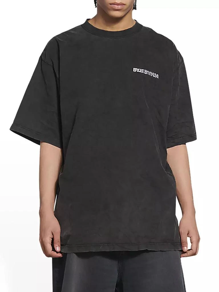 商品Balenciaga|Turn Slit T-shirt,价格¥3910,第4张图片详细描述