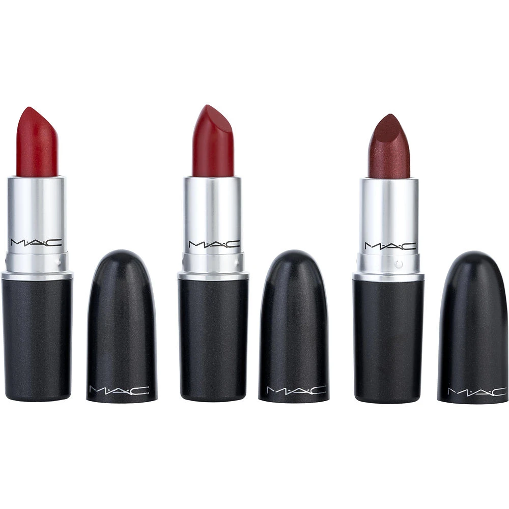 商品MAC|MAC; Lip Color; Lipstick X 3 Travel Exclusive: Cockney + Lady Bug + Fresh Moroccan,价格¥354,第1张图片