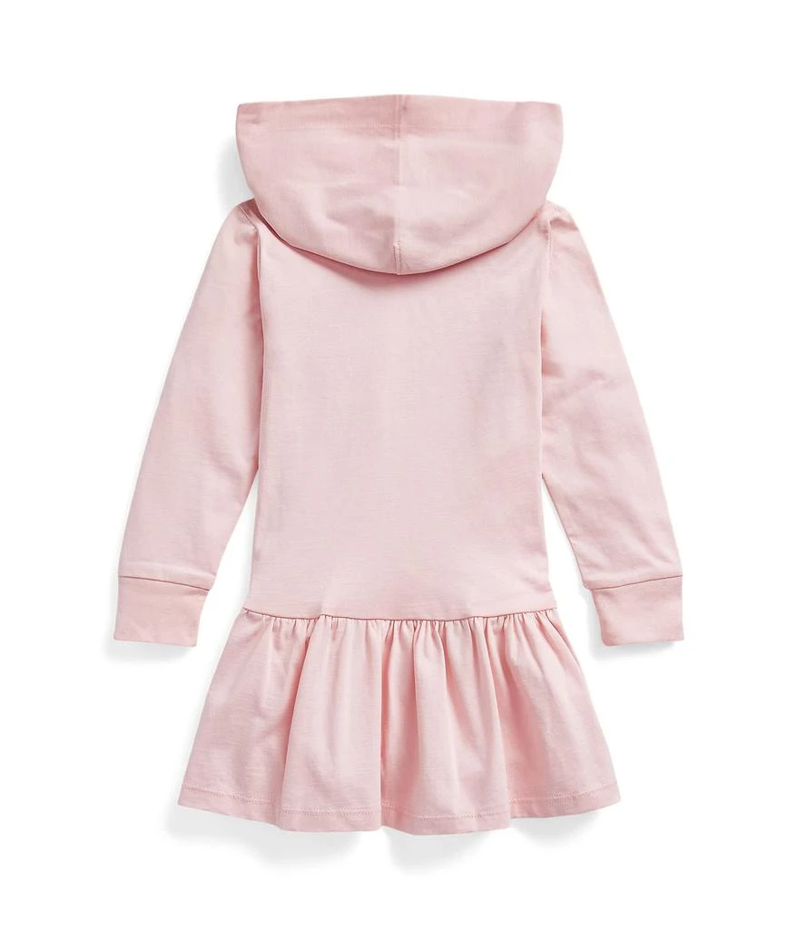 商品Ralph Lauren|Logo Cotton Jersey Hooded Dress (Toddler),价格¥208,第2张图片详细描述