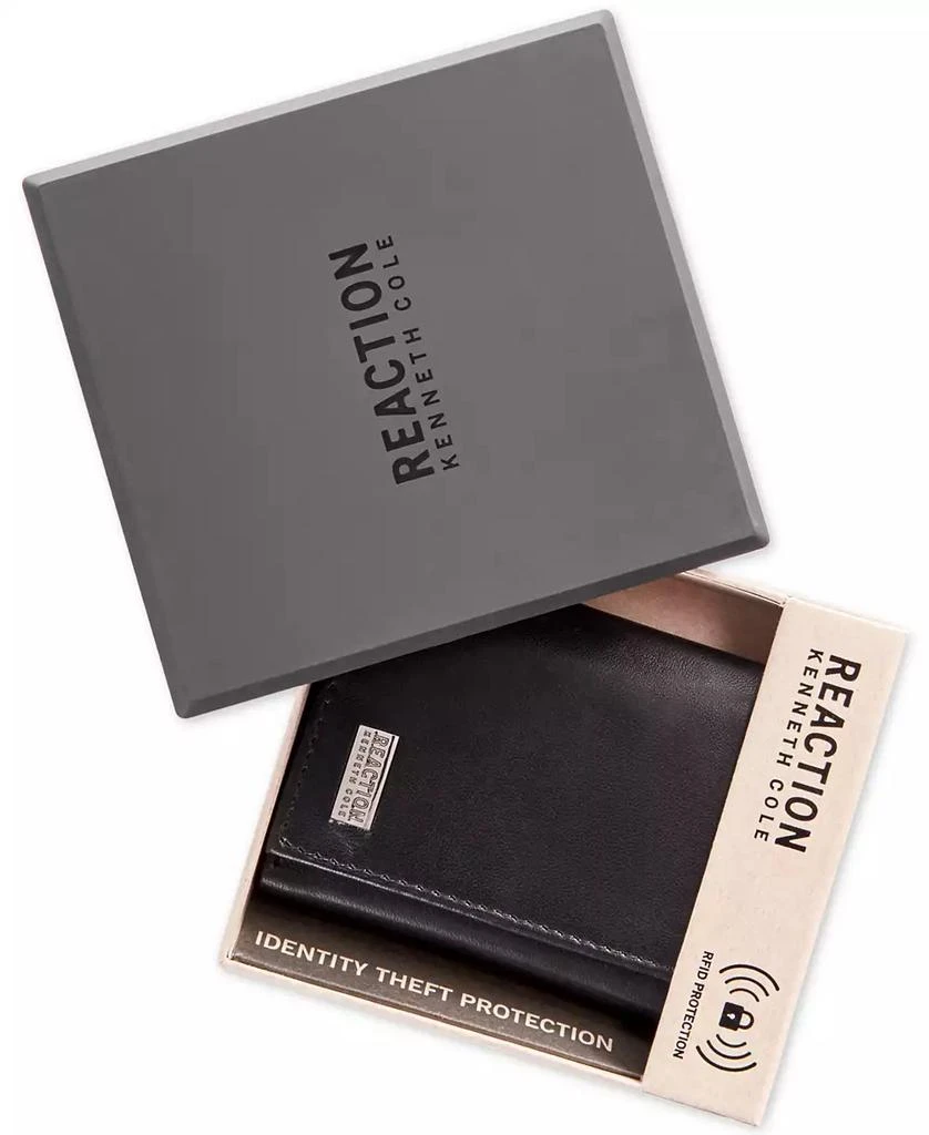 商品Kenneth Cole|Men's Nappa Leather Extra-Capacity Tri-Fold Wallet,价格¥181,第4张图片详细描述