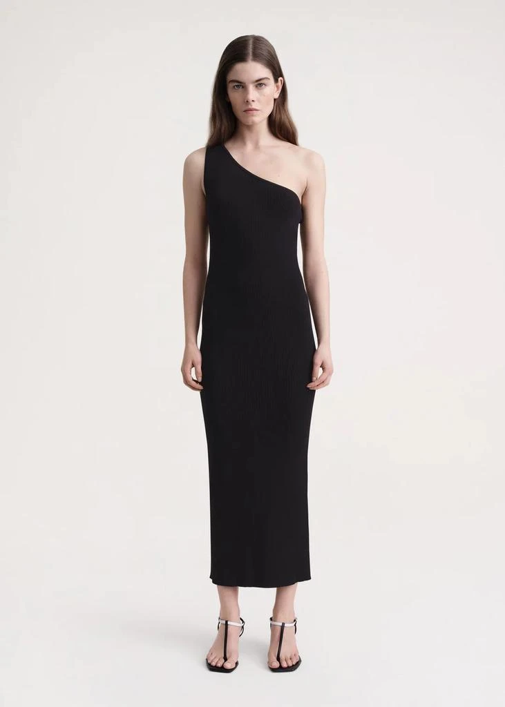 商品Totême|TOTEME WOMEN ONE SHOULDER RIBBED DRESS,价格¥1295,第1张图片