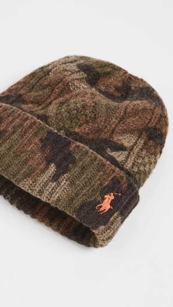 商品Ralph Lauren|Polo Ralph Lauren Camo Cable Beanie,价格¥656,第3张图片详细描述