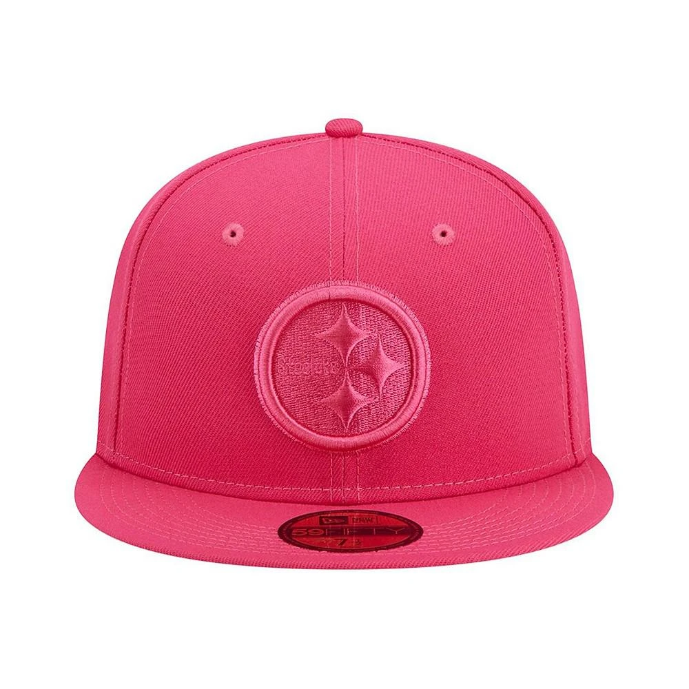 商品New Era|Men's Pink Pittsburgh Steelers Color Pack 59FIFTY Fitted Hat,价格¥275,第2张图片详细描述