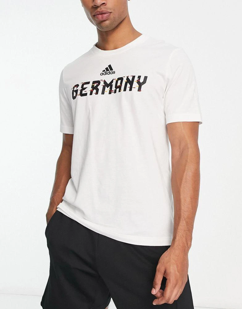 商品Adidas|adidas Football Germany World Cup 2022 t-shirt in white,价格¥129,第1张图片