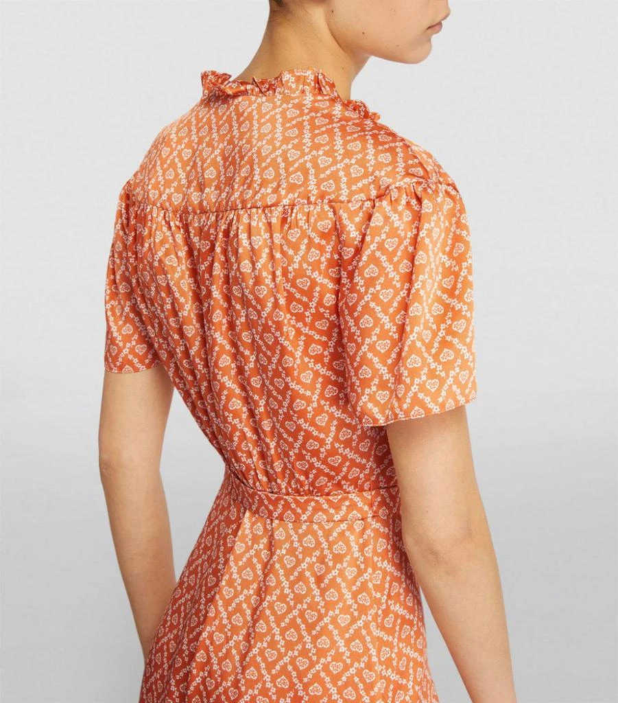 商品Sandro|Belted Heart Print Mini Dress,价格¥1530,第4张图片详细描述