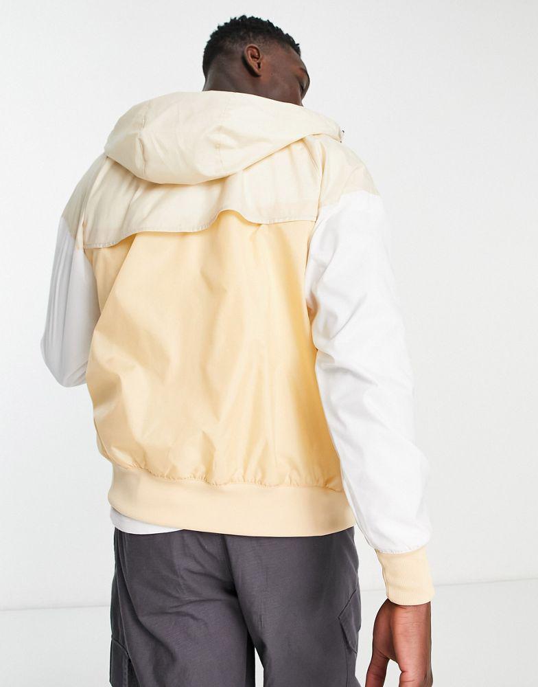 Nike Sport Essentials lightweight woven windrunner jacket in stone and white - STONE商品第2张图片规格展示