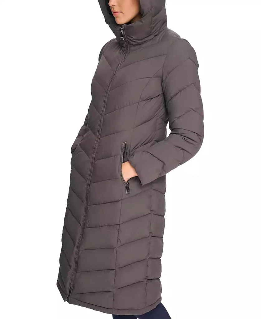 商品Calvin Klein|Women's Stretch Hooded Maxi Puffer Coat,价格¥942,第4张图片详细描述