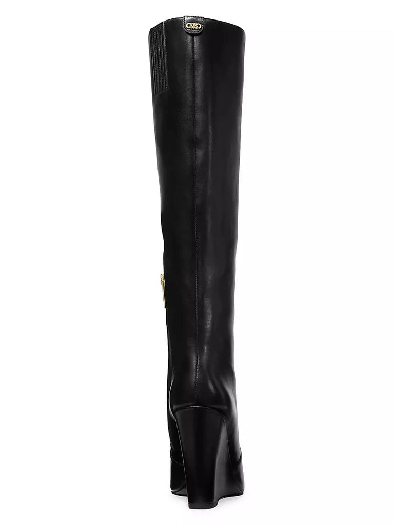 商品Michael Kors|Isra 100MM Leather Wedge Boots,价格¥1845,第3张图片详细描述