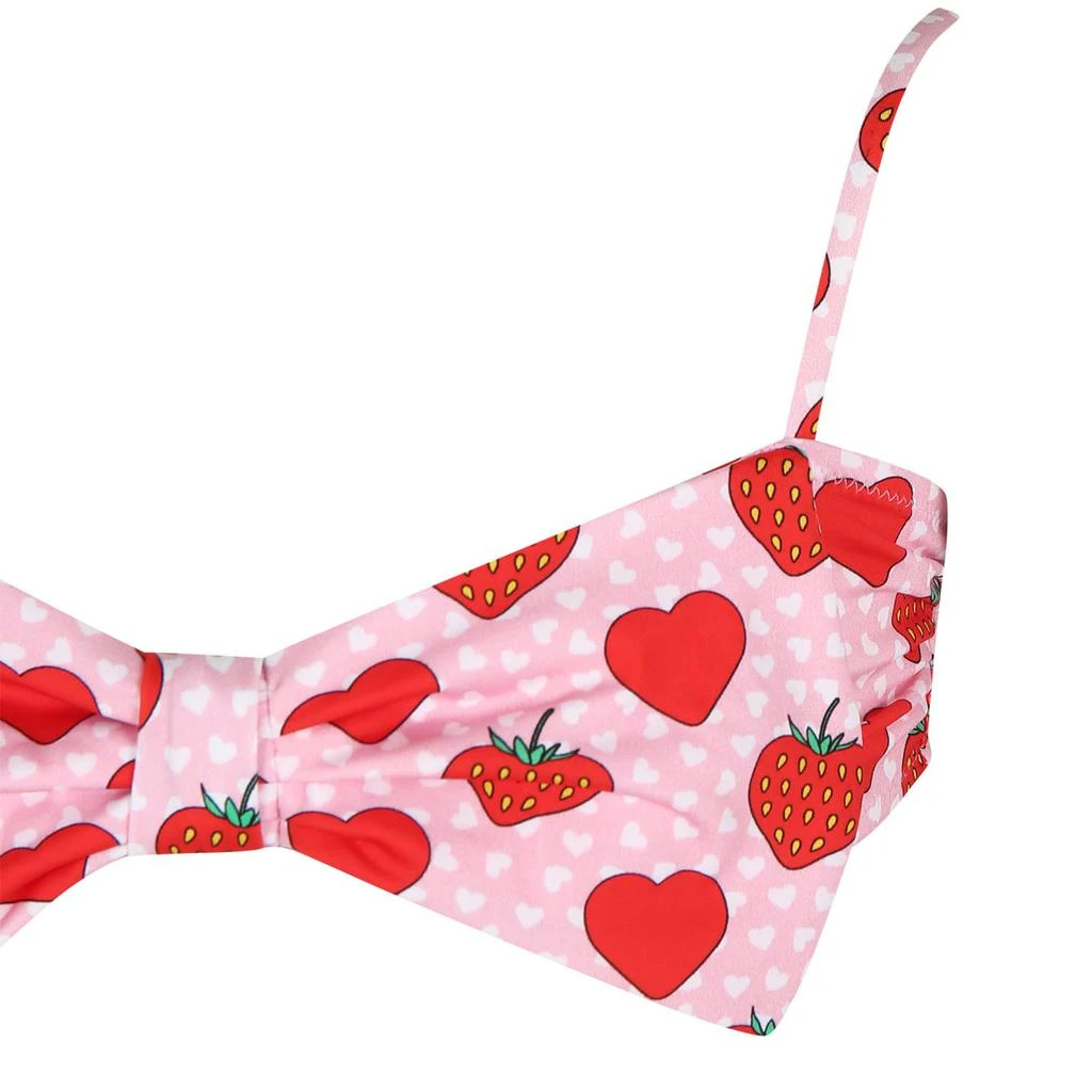 商品Mc2 Saint Barth|Pink Bikini For Girl With Strawberries And Hearts,价格¥1148,第3张图片详细描述