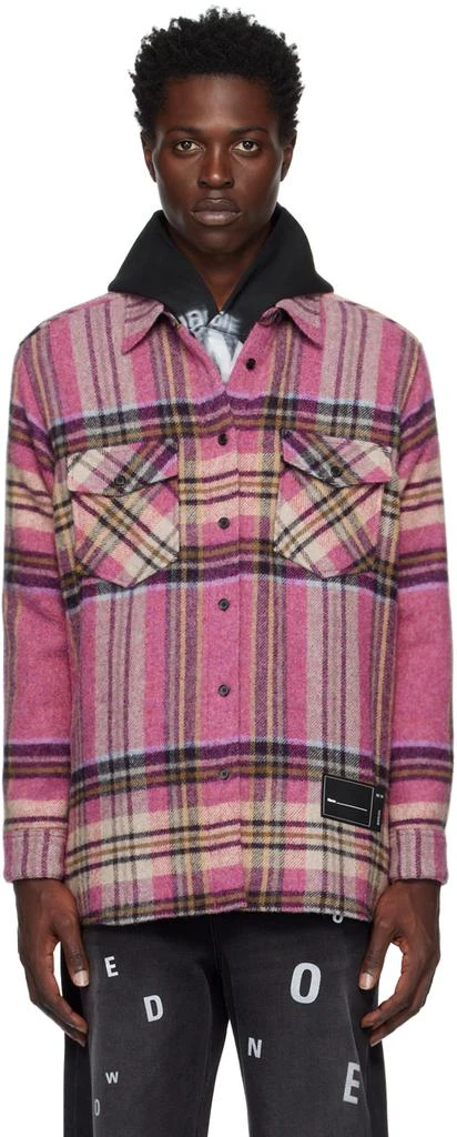 商品We11done|Pink Check Shirt,价格¥1613,第1张图片