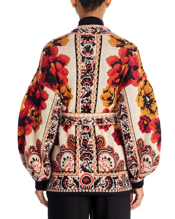 商品Farm Rio|Winter Tapestry Knit Cardigan,价格¥1199,第4张图片详细描述