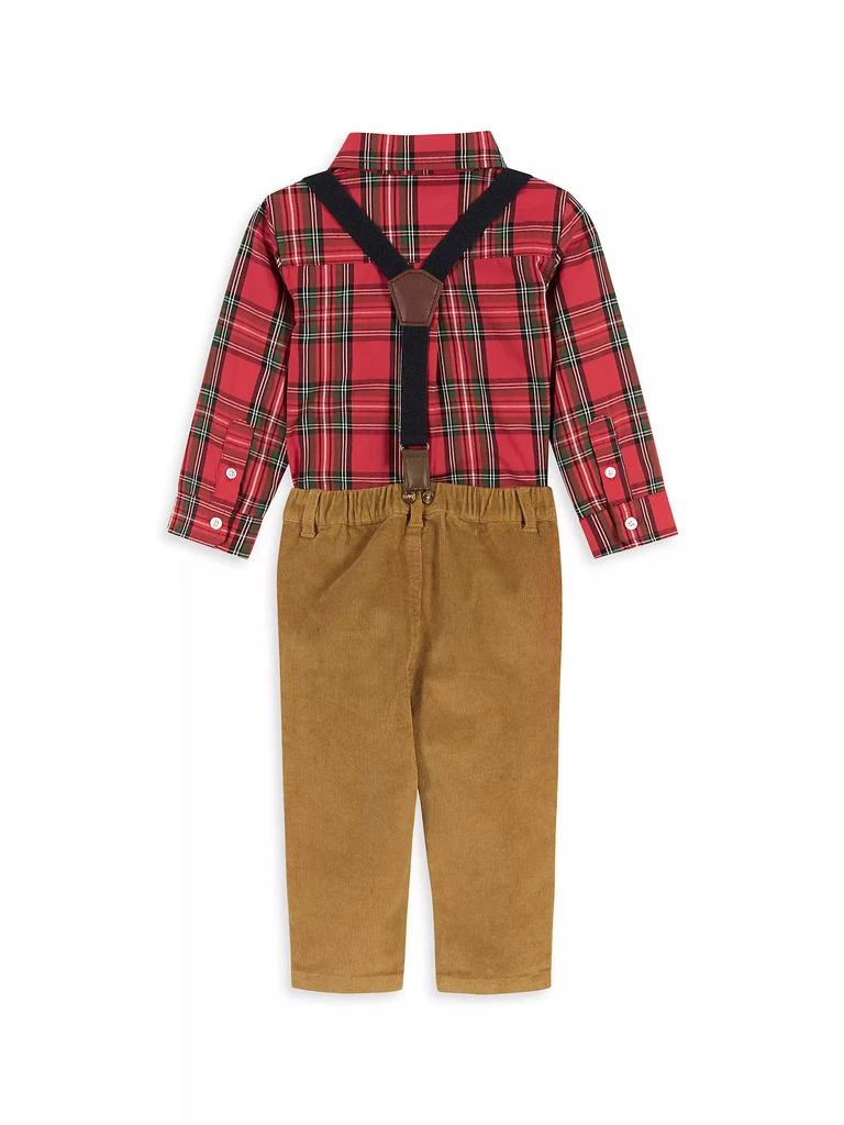 商品Andy & Evan|Baby Boy's, Little Boy's &amp; Boy's 4-Piece Plaid Shirt &amp; Pants Set,价格¥144,第2张图片详细描述