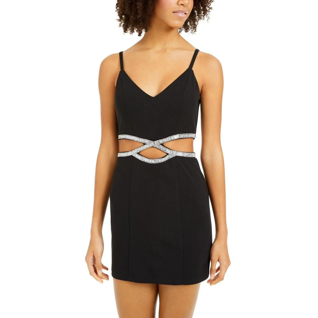 商品Speechless|Speechless Womens Juniors New Trip Affinity Cut-Out Mini Bodycon Dress,价格¥39,第1张图片